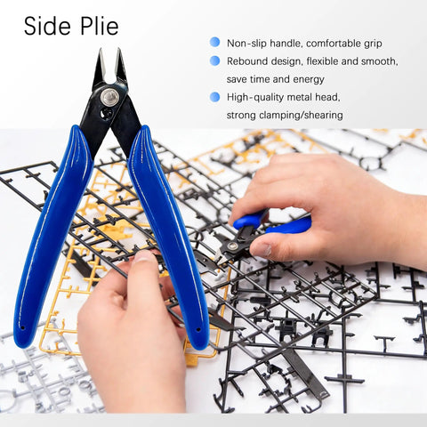 11 Piece Model Tools Kit For Hobbyists And Model Builders Pro Grade Craft Set with pliers used on model frame