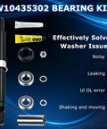 W10435302 Tub Seal And Bearing Kit With Drive Shaft Replacement, includes sealed bearings and parts for washer repair.