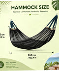 Outdoor Camping Hammock With Tree Straps And Carry Bag Ultra Lightweight And Portable Breathable Mesh Anti Roll Design