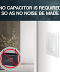 No Neutral Required Smart Switch No Hub Needed 2 4GHz Wi Fi Single Live Wire Capacitor Free Tuya Smart Life App Control Works With Alexa 5W Min Load White Ultra Safe next to a plant and No Capacitor Needed text.