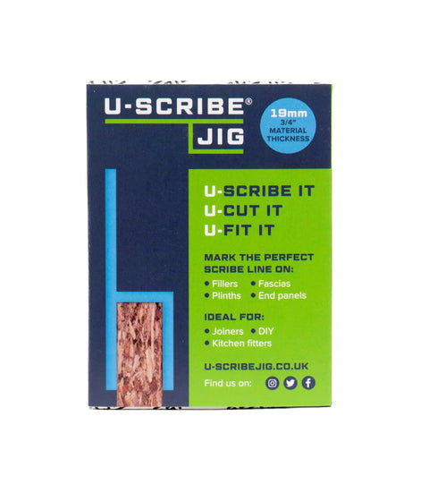 Built Like A Boss 3 Piece Scribe Jig Set To Nail Perfect Cabinet Lines On Toe Kicks Fillers And Panel Gaps For Woodworkers Carpenters And Diy Home Projects With Zero Sweat box design with features and material thickness highlighted