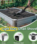 Heavy Duty Small Shovel For Digging With Long 43 Inch Handle Workhorse Tool For Gardening Camping Trenching Landscaping Off Road Use