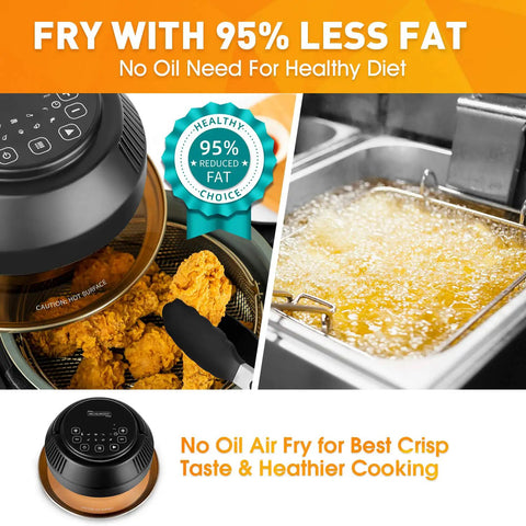Air Fryer Lid For Pressure Cooker 6 Quart And 8 Quart Turn Your Electric Pressure Cooker Into Air Fryer With 8 Presets image