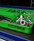 Durable 10 Compartment Tool Box Organizer Tray For Parts Bolts And Small Tools Stackable Drawer Design Maximizes Space