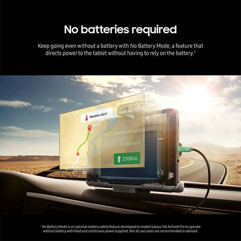 Rugged Ten Point One Inch Android Tablet Packing 128 Gigabytes Of Storage And Fully Unlocked Lte Capability Built Tough for navigation in No Battery Mode.