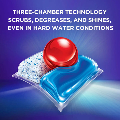 Quantum Hard Water Dishwasher Detergent Tablets Deliver Superior Cleaning In Hard Water With Oxygen Boost And Advanced Formula