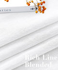 Close-up of white linen sheer curtains fabric showing texture for White Linen Sheer Curtains For Living Room Cozy Farmhouse Style Flax Linen Blend Light Filtering Privacy Drapes 52 Wide By 84 Long Set Of 2 Grommet Panels Pure White.