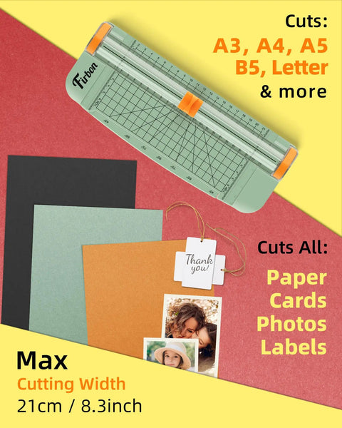 Straight Up Guillotine Paper Cutter For Crisp Precision Cuts On A3 A4 A5 Sheets And Photos With Legit Sharp Replaceable Blade And Sturdy Guide Ruler
