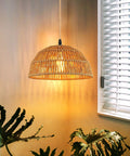 Two Pack Plug In Pendant Lights With 15 Ft Golden Cotton Cord Dimmable Ceiling Lamps For Kitchen Island Or Living Room