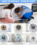 Beefy Washer Drive Hub Replacement W10324651 Ba With TB123A Spanner Wrench All Metal Drum Mounting Hub For Whirlpool WTW5000DW3 DW2 MVWX655DW1 And Other Compatible Models, step-by-step installation