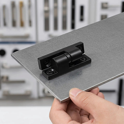 Black Zinc Alloy Electric Cabinet Door Lock Hinge With Integrated Lock Mechanism And Smooth Operation Barrel Style Lift Off Hinge