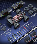 Brushless One Fourteenth Scale RC Truggy For Adults, Blazing 50 MPH Offroad 4x4 Waterproof Monster Truck parts and accessories