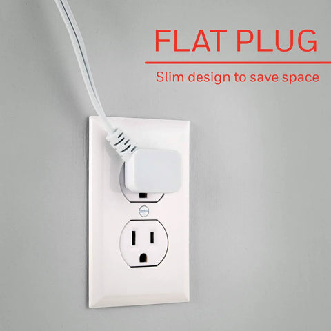 Flat plug of 10 Inch Linkable LED Bright Strips, 6 Pack, 1650 Lumens, 2700K Warm White, low voltage under cabinet lighting