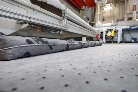 Heavyweight Absorbent Gray MRO Plus Medium Roll 150 Foot Long 15 Inch Wide Perforated Every 18 Inches in industrial setting