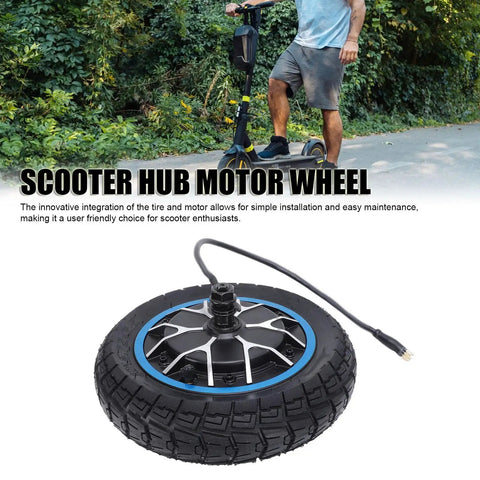 800W Rear Hub Motor Wheel Replacement For SmartGyro Scooter with 10x2.75 Inch 6.5 Inch rubber wheel on pathway