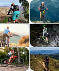 Collage of mountain bikers on trails highlighting the versatility of Travel 120mm Air Suspension Fork For Mountain Bikes
