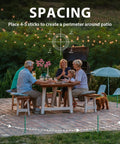 Family dining outdoors with Citronella Mosquito Incense Sticks Pack For Outdoor Use With Plant Based Oils DEET Free Lasts Up To 2.5 Hours