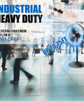 Beefy 30 Inch Pedestal Floor Fan With Industrial Grade Performance, Delivers 7261 CFM Airflow For Large Spaces