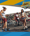 Young adults using Entry Level Skateboard Parts Starter Kit With 2 Trucks 60mm High Rebound Wheels in urban setting