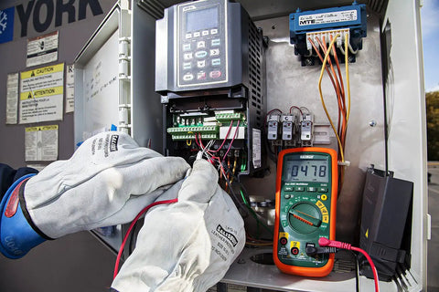 12 Function True RMS Multimeter With Non Contact Voltage Detection For Accurate AC And DC Voltage Current Resistance Capacitance Frequency Duty Cycle Temperature And More Built For DIY Hands On Tech Lovers And Pros
