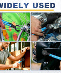 Pro Grade RF Connector Torque Wrench With 20mm Opening, Thirteen Sixteenth Inch, Adjustable 0.9 To 13.5 Inch Pounds (0.1 To 1.5 Nm), Alloy Steel And Aluminum Body, Portable Pro Wrench For Industry Pros, Blue used on bike, engine, door, and hardware