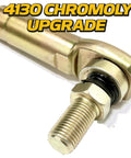 Heavy Duty Switch Tie Rod End Set For Lawn And Garden Tractors Beefed Up Crimp Design 50 Percent Stronger Zinc Yellow Coating For Rust Protection Precise Machined Fit Compatible With X300 X304 X310 X324 X360 X370 X530 X580 X590, 4130 chromoly end