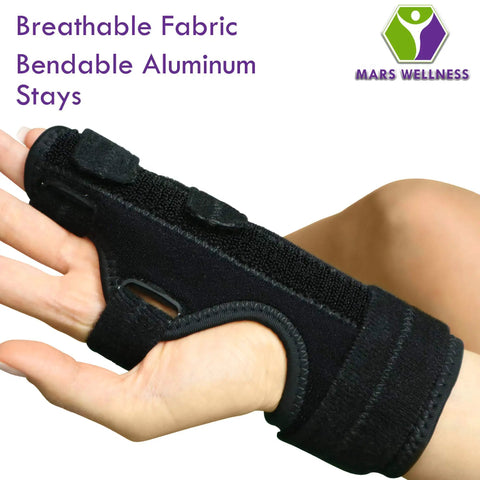 Boxer Fracture Splint For Fourth Or Fifth Metacarpal Hand And Finger Brace Universal Right Or Left With Two Velcro Straps