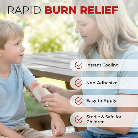 Legit Must Have Sterile Hydrogel Burn Wrap For Fingers And Toes Super Chill Relief For Scalds Sunburn And Minor Scrapes Tea Tree Infused First Aid Pads Individually Wrapped