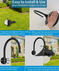 Installation steps for Solar Barn Lights With Motion Sensor And 3 Lighting Modes, Weatherproof Outdoor Wall Light.