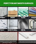 Super Easy Peel And Stick 25 Ft Flexible Molding Trim suitable for marble, wood, glass, plastic, tiles, metal, and mirror surfaces