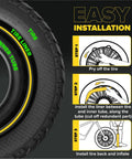 Installation guide for Fat Tire Liner For Bikes Tube Protection Against Flats with Durable Extruded Plastic Shield.