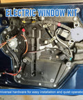 Universal Electric Power Window Lift Regulator Conversion Kit With Switches Wiring And Hardware For 2 Door Pickup SUV Truck Van Car