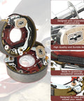 Electric trailer brake assembly pair, 12-1/4 x 3-3/8 in, fits Dexter 9k–10k lb axles, Amazon