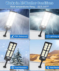 Outdoor Waterproof 6500K LED Motion Light With Remote Control, IP65 Commercial Grade Street Flood Light in all-weather conditions