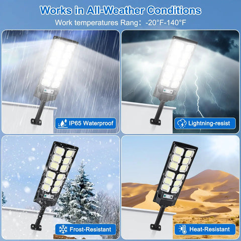 Outdoor Waterproof 6500K LED Motion Light With Remote Control, IP65 Commercial Grade Street Flood Light in all-weather conditions