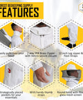 Beekeeping Suit For Men And Women With Beekeeper Gloves, 100 Percent Cotton Protective Hive Suit features overview.