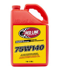75W140 Full Synthetic Gear Oil For Hypoid Limited Slip Differentials GL5 1 Gallon red jug with handle and yellow label