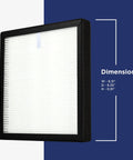 True HEPA H13 Filter Replacement For 1701 And 1702 Air Purifiers 4 Pack Medical Grade Filtration That Snags 99 Percent Of Dust Size
