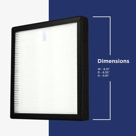 True HEPA H13 Filter Replacement For 1701 And 1702 Air Purifiers 4 Pack Medical Grade Filtration That Snags 99 Percent Of Dust Size