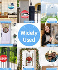Various uses for 12 Inch Round Aluminum Sublimation Door Hanger Blanks Unfinished Circle Metal Signs for DIY Wall Decor