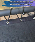 Outdoor Swing Lounger Replacement Mesh And Rope Kit For Patio Hanging Hammock Chair Sun Resistant Breathable Waterproof