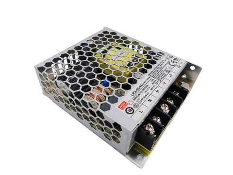 LRS-50-24 Switching Power Supply, 24V Output, 2.2A, 52.8W, Compact 3.9 x 3.23 x 1.18 Inches, Single Output with connector view