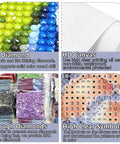 Dog Lover Diamond Painting Kit For Adults Beginners Full Diamond Dot Art DIY 12x12 Inch Gem Craft showing 5D diamonds, HD canvas.