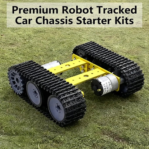 Robot Tank Chassis For Arduino Raspberry Pi Microbit Diy STEAM Education Premium Metal Tracked Robotic Chassis
