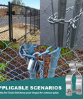 Heavy Duty Chain Link Fence Gate Hinges Kit Fit One And Five Eighths Inch Gate Two Sets 304 Stainless Steel Rust Proof