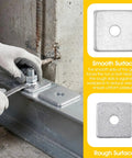 Grab You 30 Pack Of Heavy Duty Galvanized Square Washers With A Bold Silver Finish Designed For Major Construction And Industrial Gear To Stop Screws From Loosening During Any Tough Job, showing washer installation.