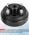 Electric Golf Cart Brake Drum Hub Assembly For EZGO TXT Replacement Fits Rear Hub Spline And Axle Shaft Replaces OEM 19186G1P
