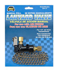 803-LV Lanyard Hand Pull Air Valve for Onboard Air Horn Systems with Brass Fittings and Mounting Hardware packaging.