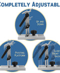 Adjustable Tool Rest Sharpening Jig For 6 Inch Or 8 Inch Bench Grinders And Sanders with Pivoting Miter Slide features