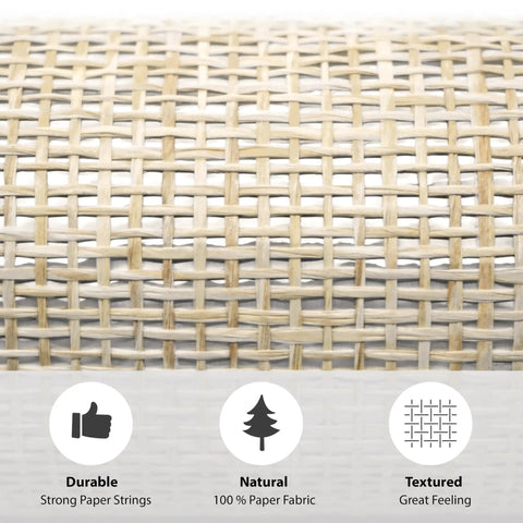 Grasscloth Wallcovering With Natural Paper Weave In Light Brown For A Modern Feature Wall In Living Room Or Bedroom 36 Inch Wide